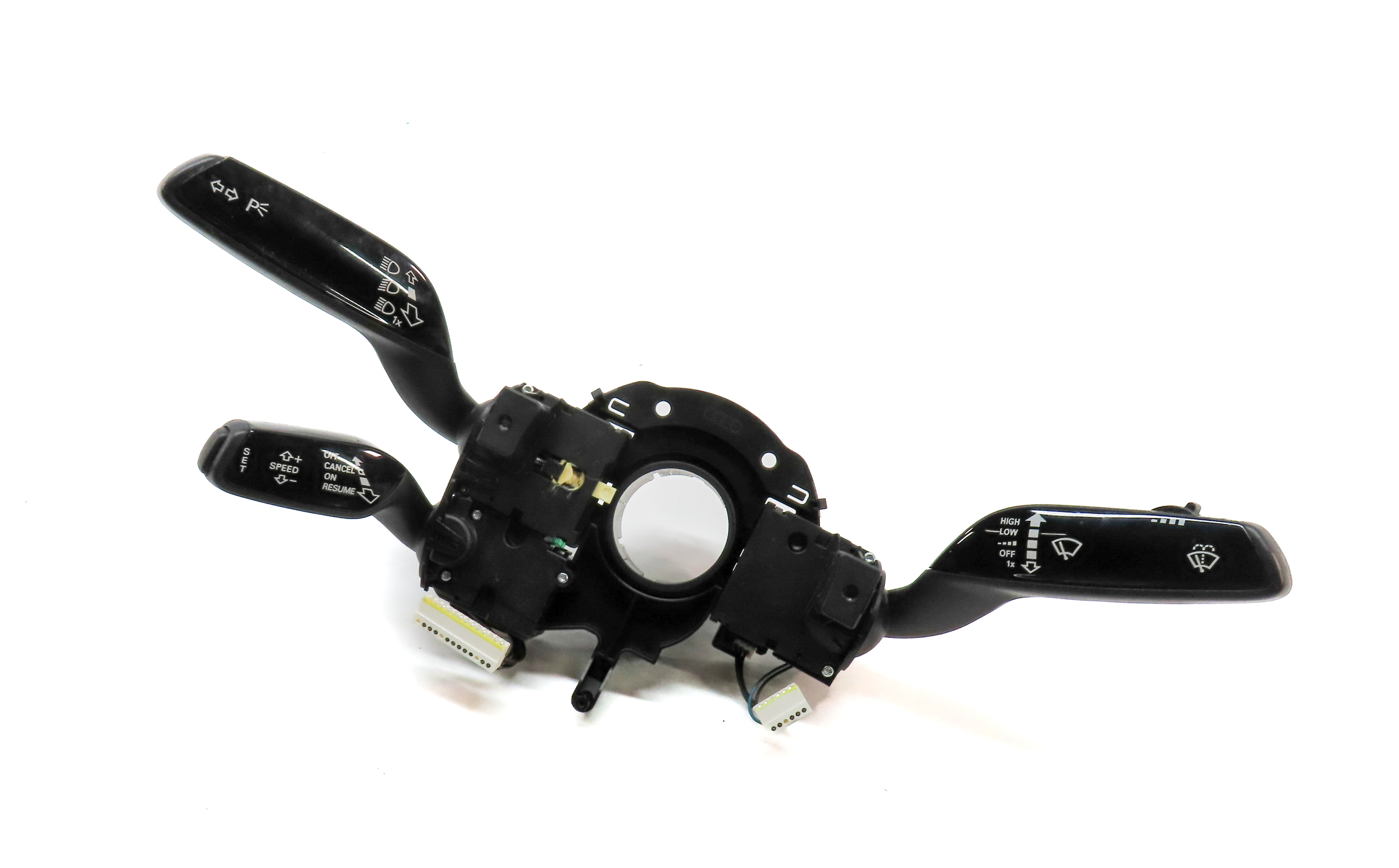 11-18 AUDI A8 S8 (D4 4H) STEERING COLUMN BLINKER WIPER CRUISE COMBINATION SWITCH — exact item pictured